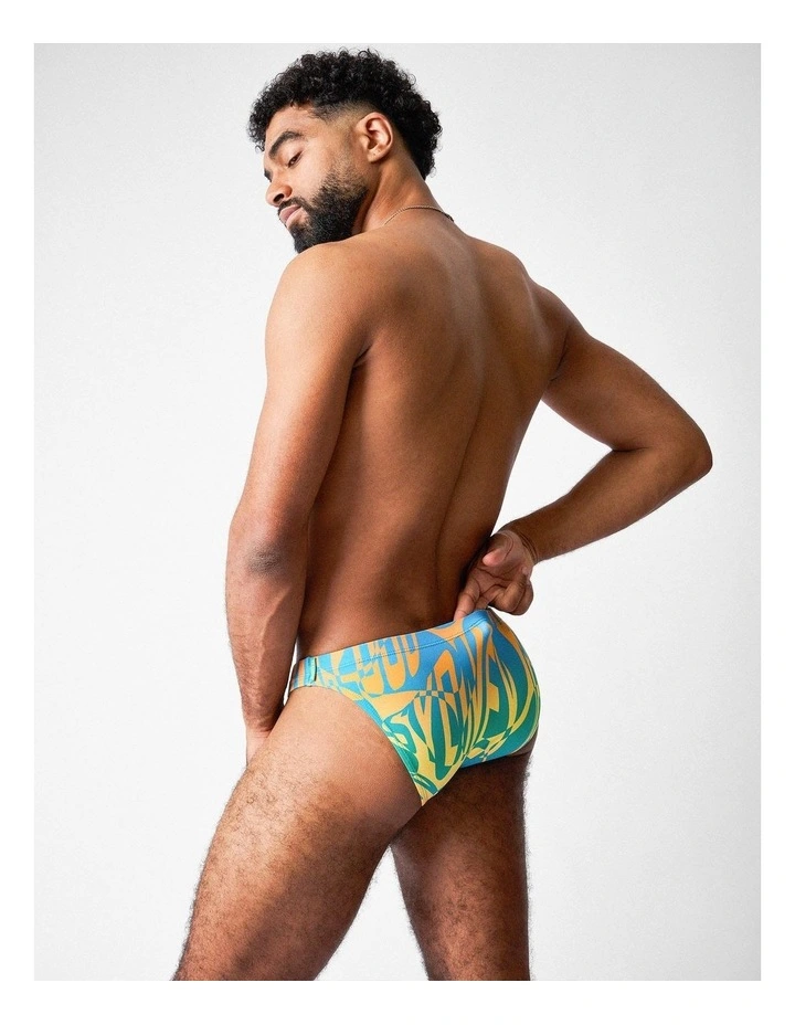 Harbour City Bikini Swim Brief in Tropical image 5