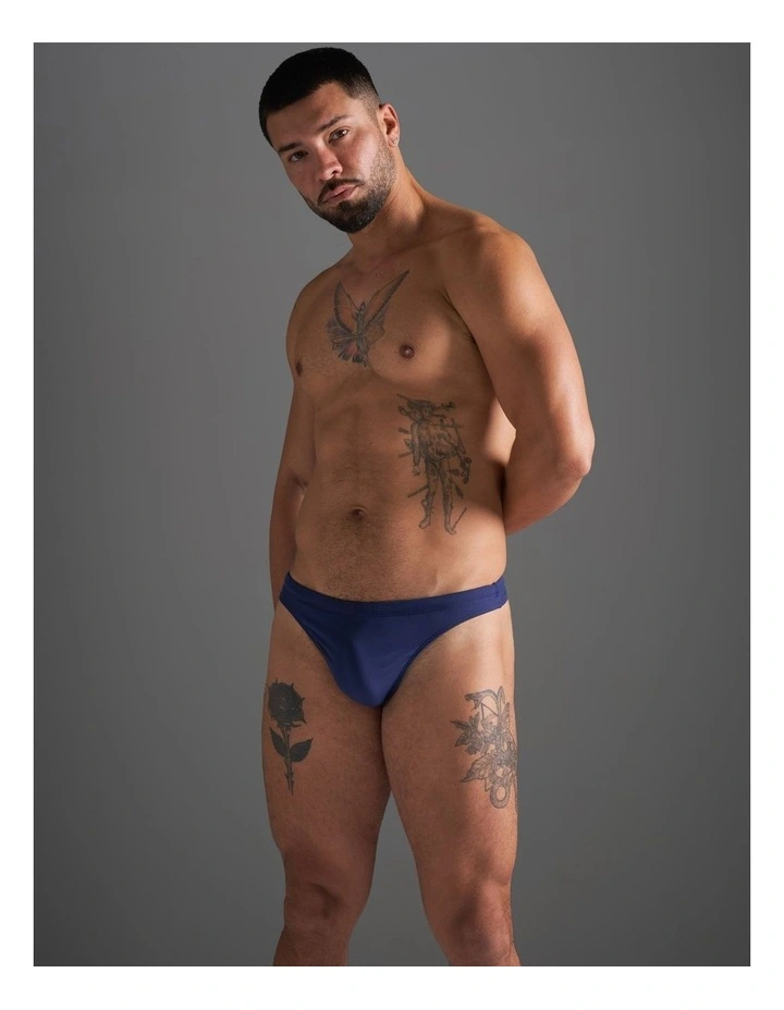 TEAMM8 Standard Swim Thong in Navy image 4
