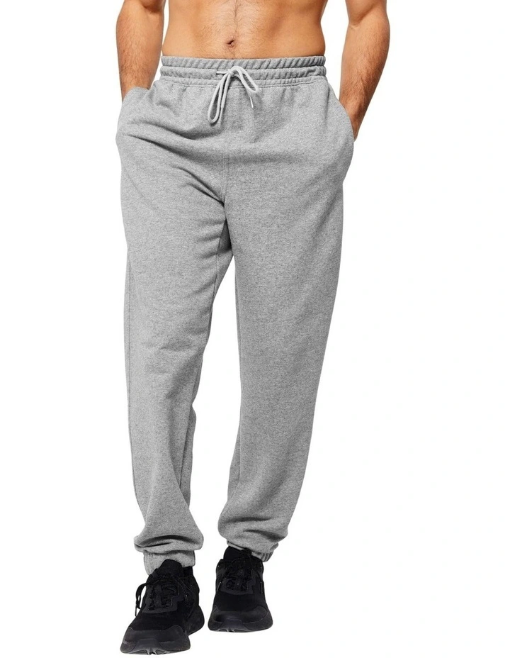 Decathlon | Men's Regular Fitness Jogging Bottoms - Cast Iron Grey image 1
