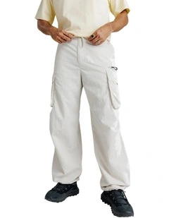 Decathlon | Sportswear oversize cargo pants-pebble beige
