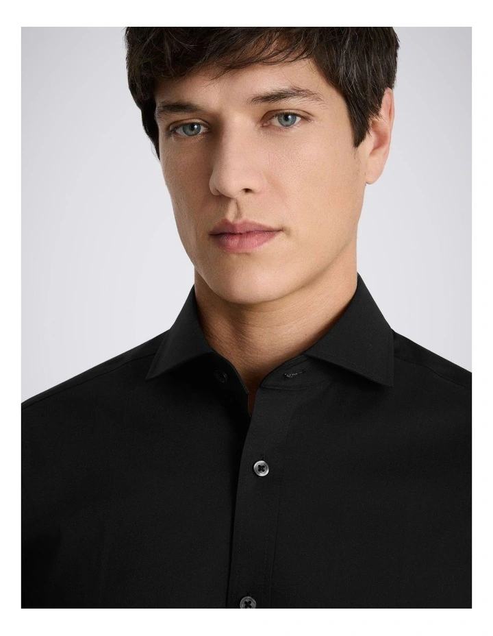 Tailored Fit Black Stretch Shirt image 2