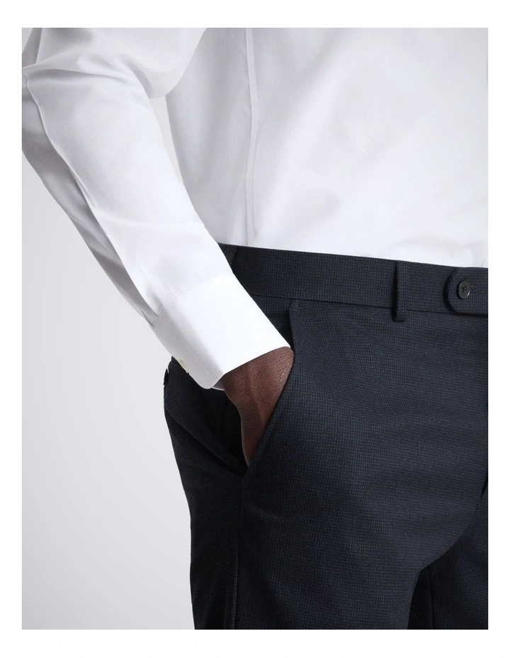 Tailored Fit Navy Puppytooth Trouser image 3