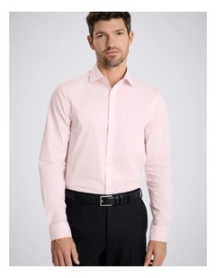 Slim Fit Pink Stretch Shirt