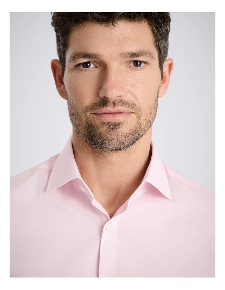 Slim Fit Pink Stretch Shirt image 2