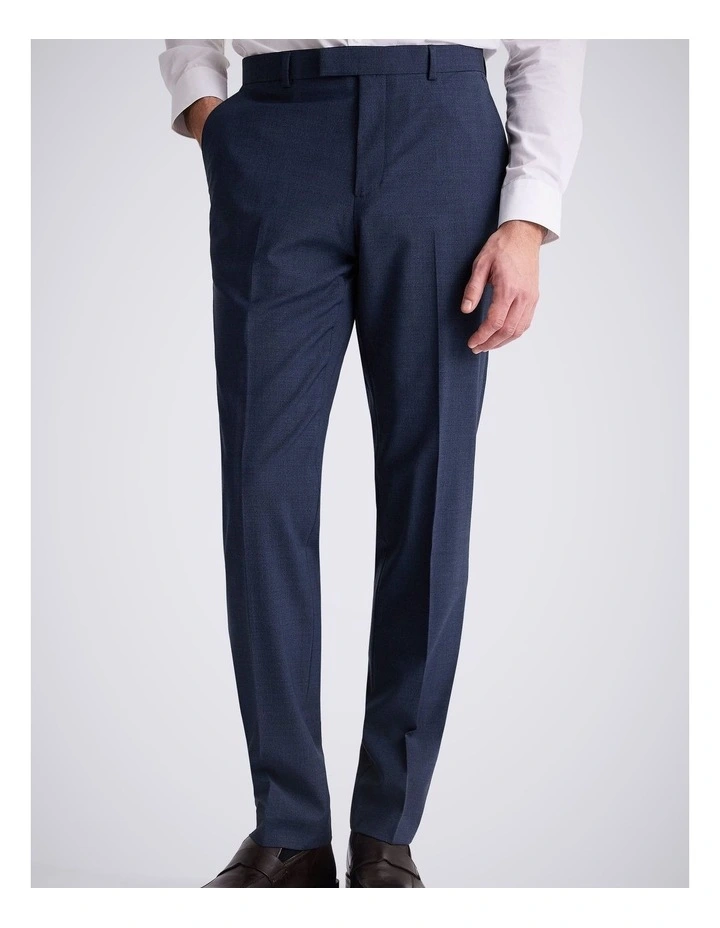 Tailored Fit Blue Performance Trousers image 1