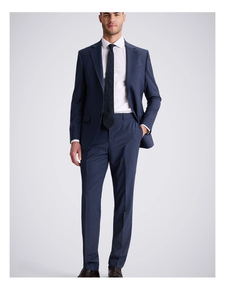 Tailored Fit Blue Performance Trousers image 4