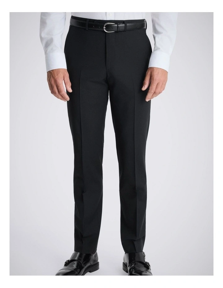 Tailored Performance Fit Black Trousers image 1