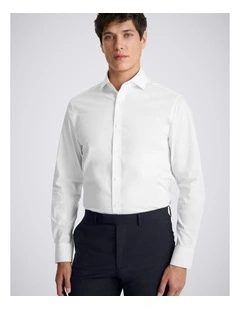 Tailored Fit White Stretch Shirt