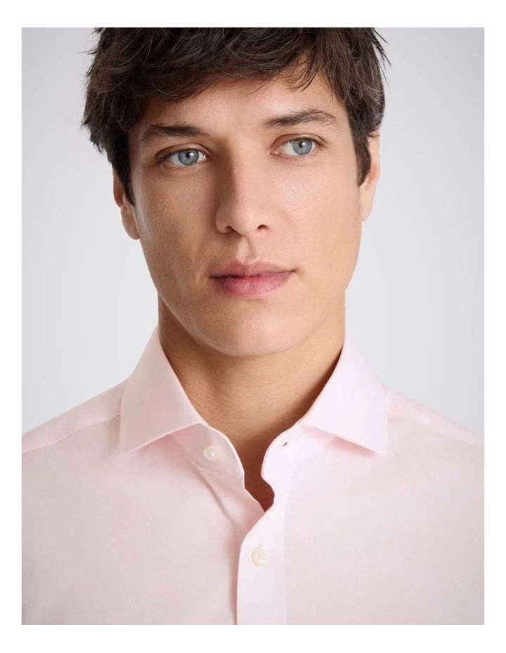 Tailored Fit Pink Stretch Shirt image 2