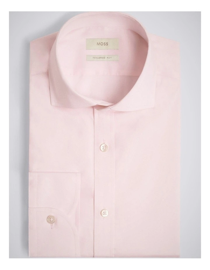 Tailored Fit Pink Stretch Shirt image 3