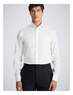Tailored Fit White Stretch Shirt