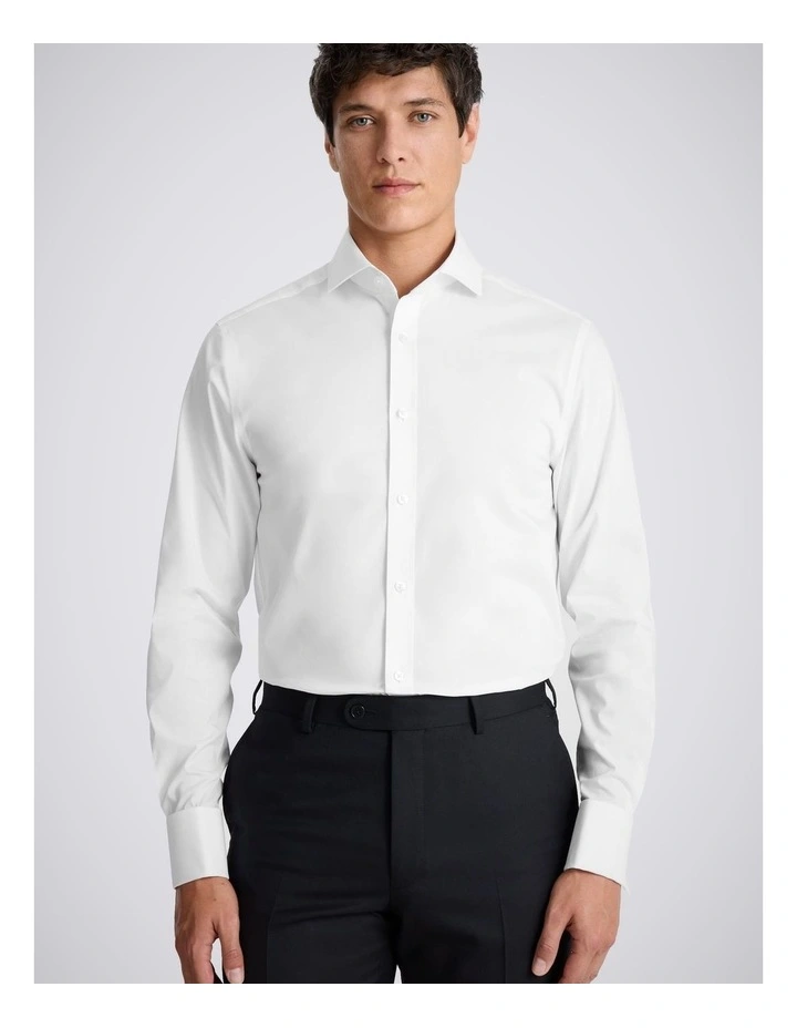 Tailored Fit White Stretch Shirt image 1