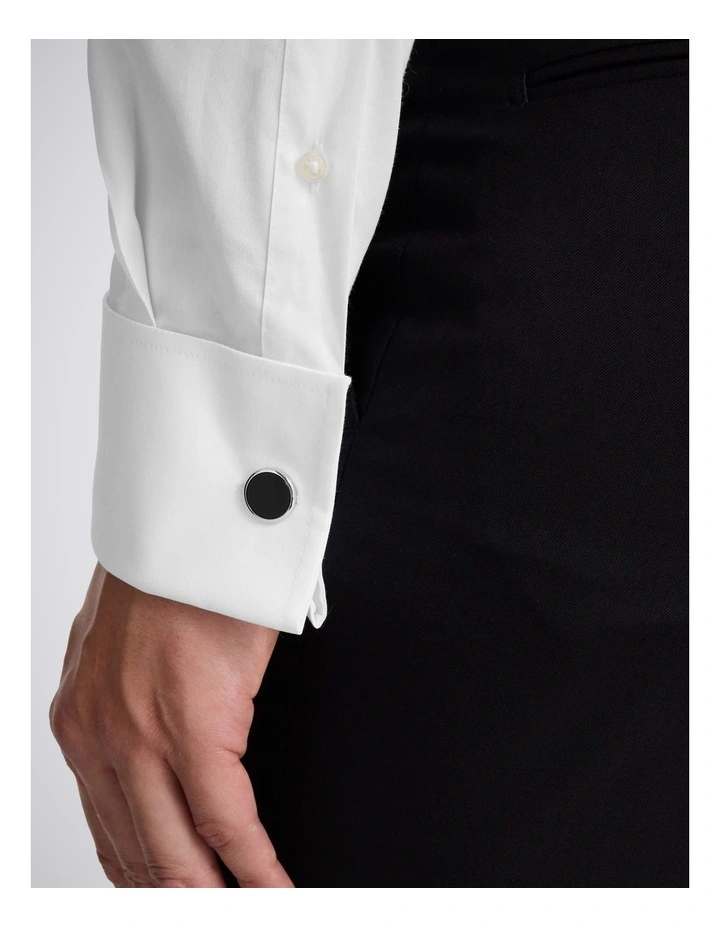 Tailored Fit White Stretch Shirt image 2