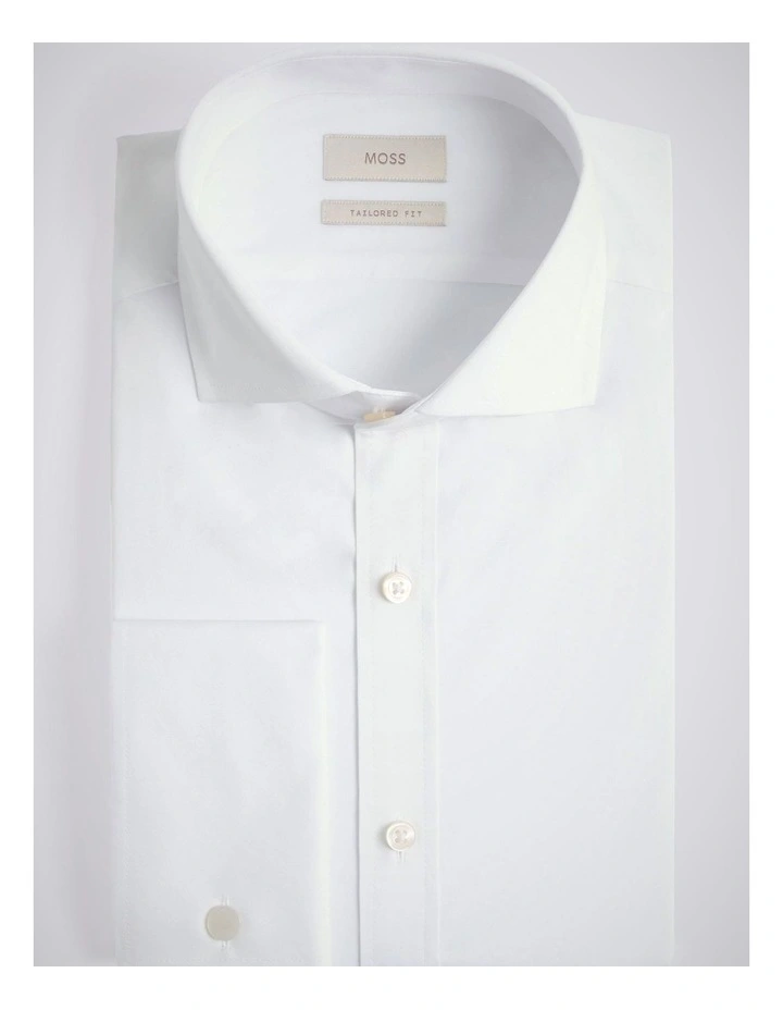 Tailored Fit White Stretch Shirt image 3