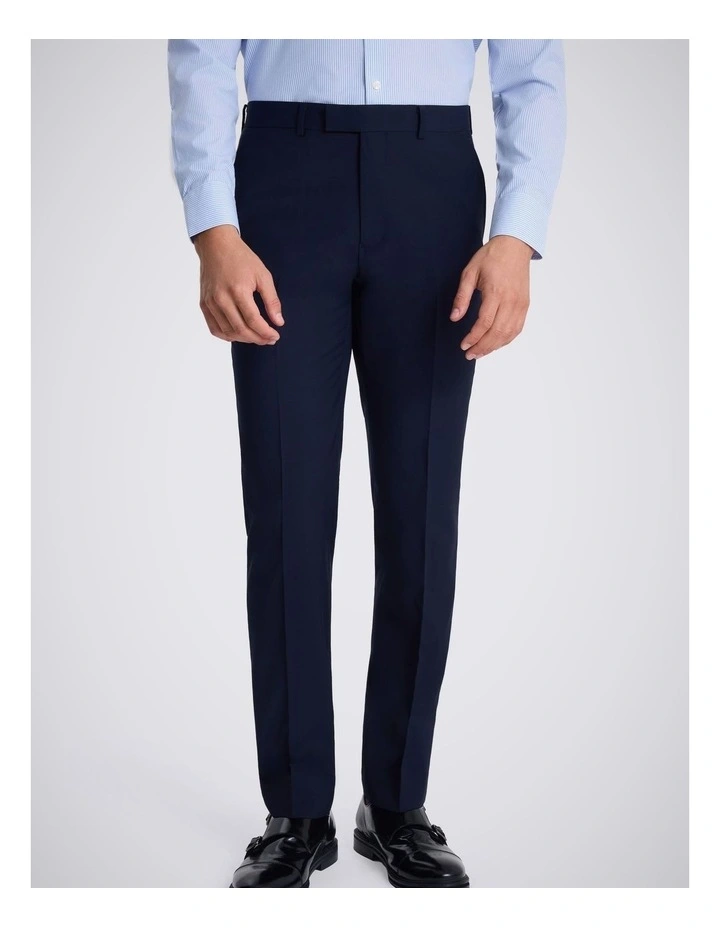 Tailored Fit Navy Performance Trousers image 1
