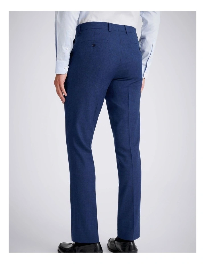 Slim Fit Blue Slub Trousers image 2