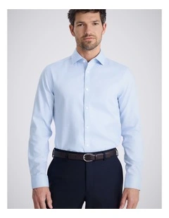 Slim Fit Sky Royal Oxford Non-Iron Cotton Shirt