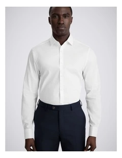 Slim Fit White Stretch Shirt