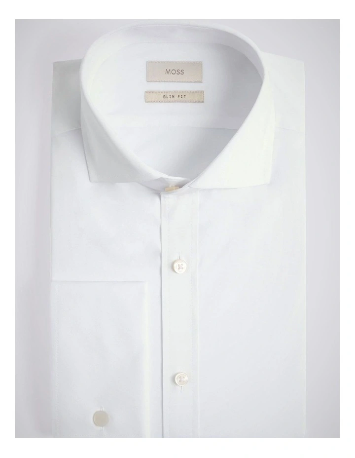 Slim Fit White Stretch Shirt image 3