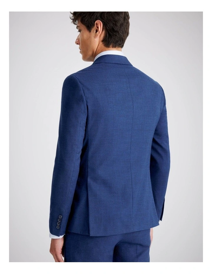 Slim Fit Blue Slub Jacket image 2