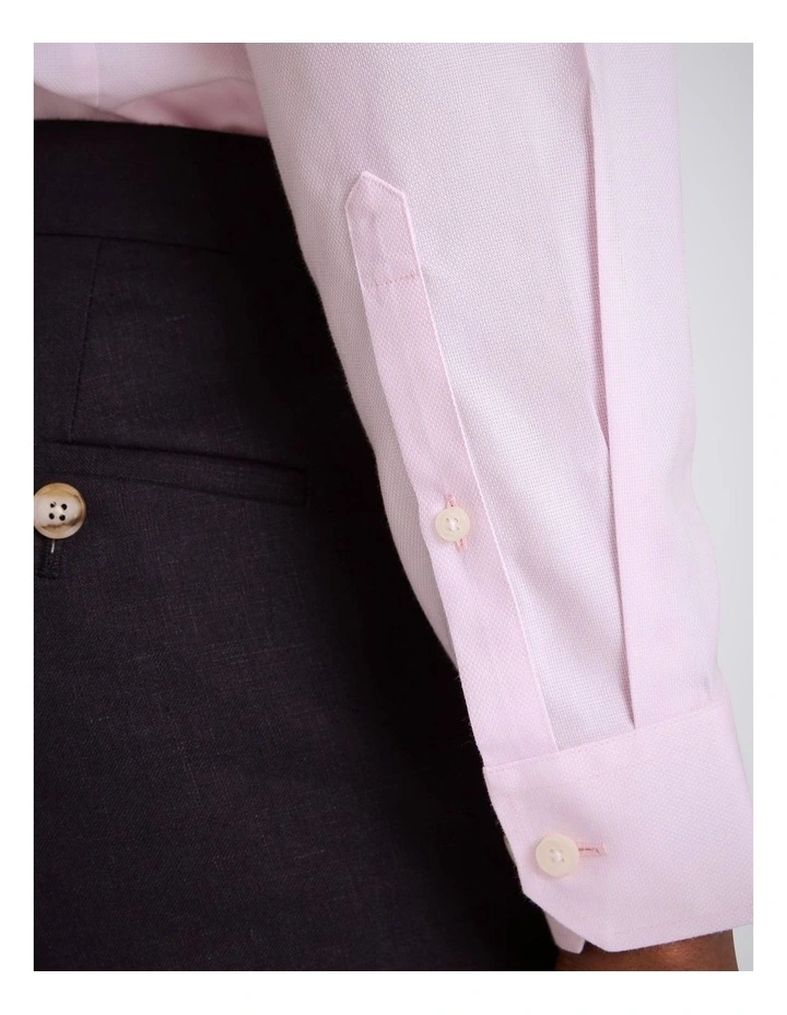 Slim Fit Pink Royal Oxford Non-Iron Cotton Shirt image 2