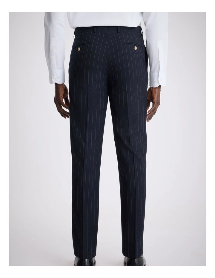 Tailored Fit Navy Stripe Trouser image 2