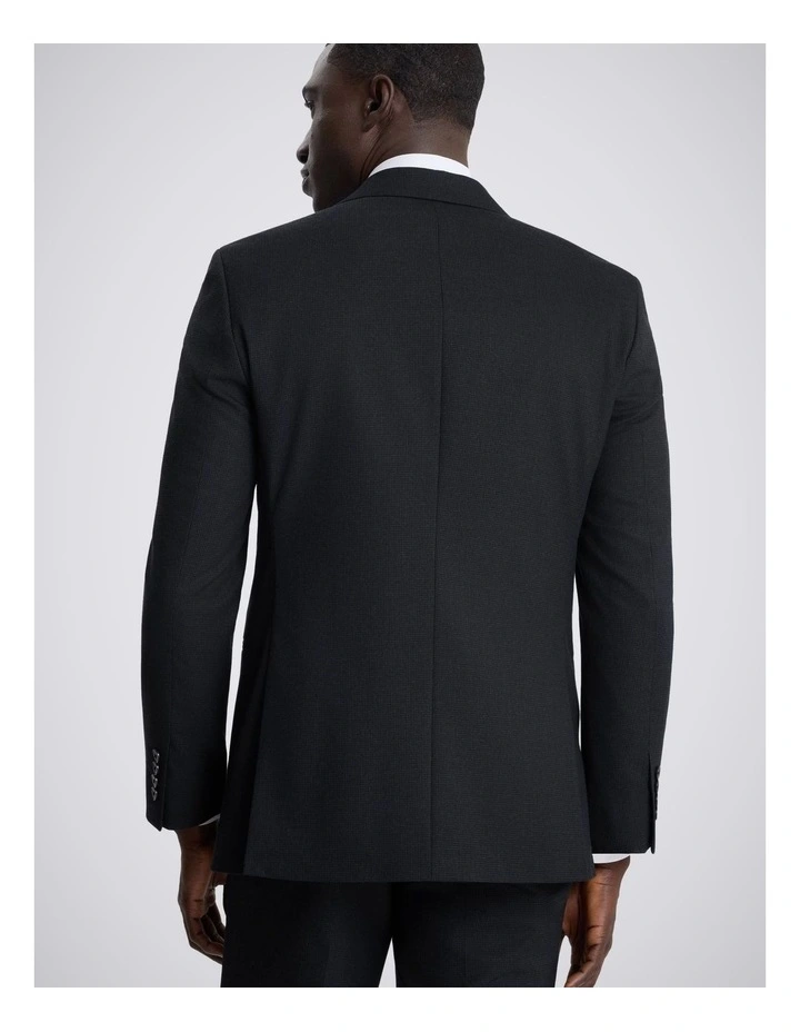 Tailored Fit Navy Puppytooth Suit Jacket image 2