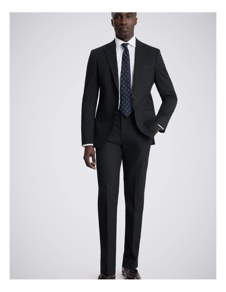 Tailored Fit Navy Puppytooth Suit Jacket image 3