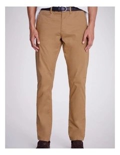 Tailored Fit Tobacco Cotton Chinos