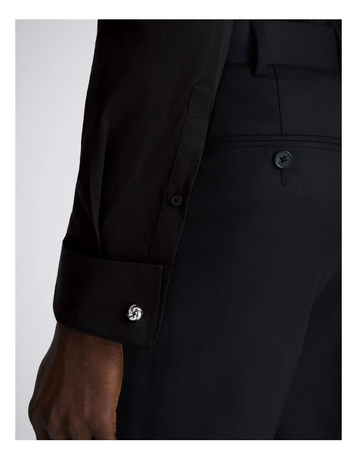 Slim fit Black Stretch Shirt image 2