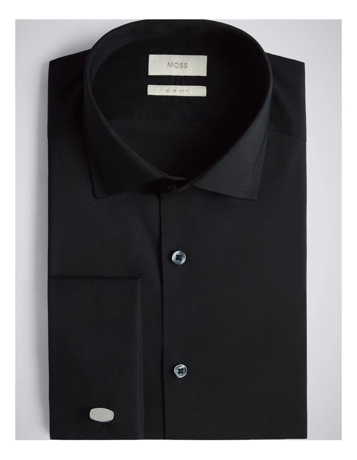 Slim fit Black Stretch Shirt image 3