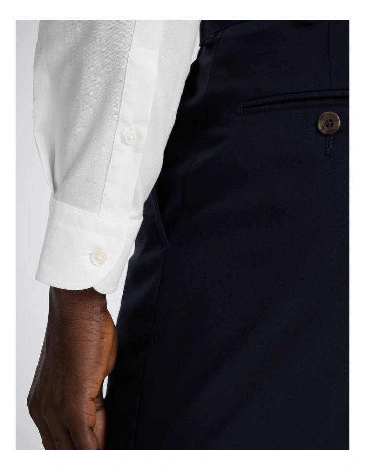 Slim Fit White Dobby Stretch Shirt image 2