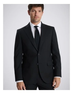 Tailored Fit Black Performance Suit Jacket