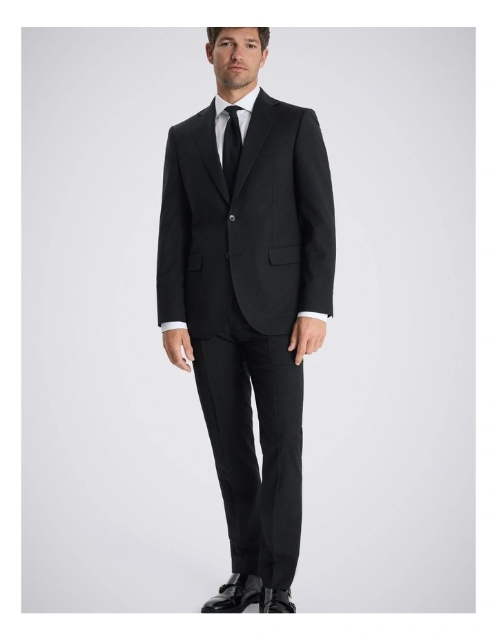 Tailored Fit Black Performance Suit Jacket image 5