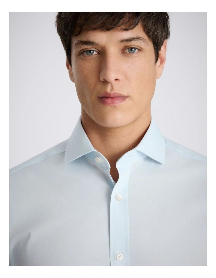 Tailored Fit Light Blue Stretch Shirt image 2