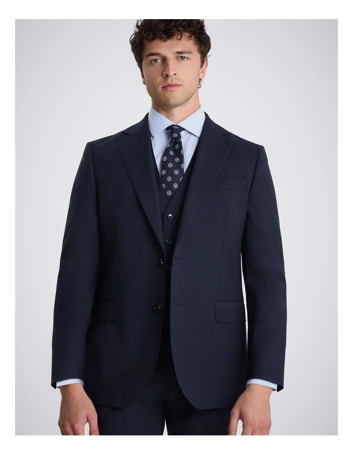 Tailored Fit Navy Performance Jacket image 1