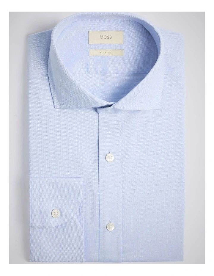 Slim Fit Sky Dobby Stretch Shirt image 3