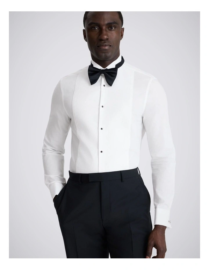 Slim Fit White Marcella Wing Collar Dress Shirt image 1