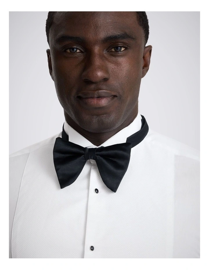 Slim Fit White Marcella Wing Collar Dress Shirt image 2