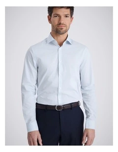 Slim Fit Light Blue Stretch Shirt