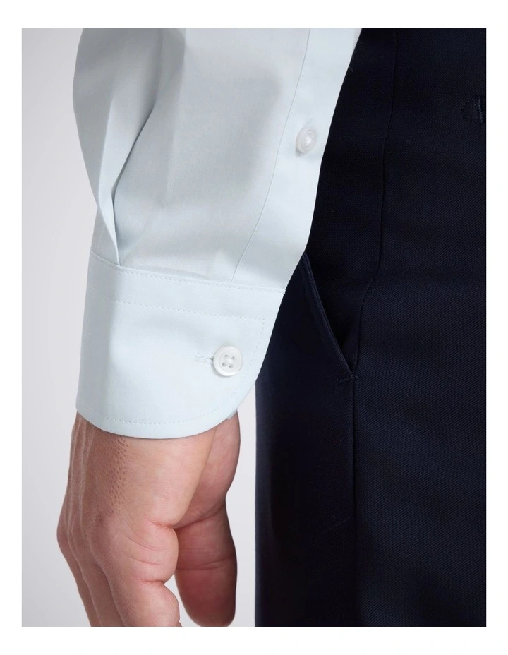 Slim Fit Light Blue Stretch Shirt image 2