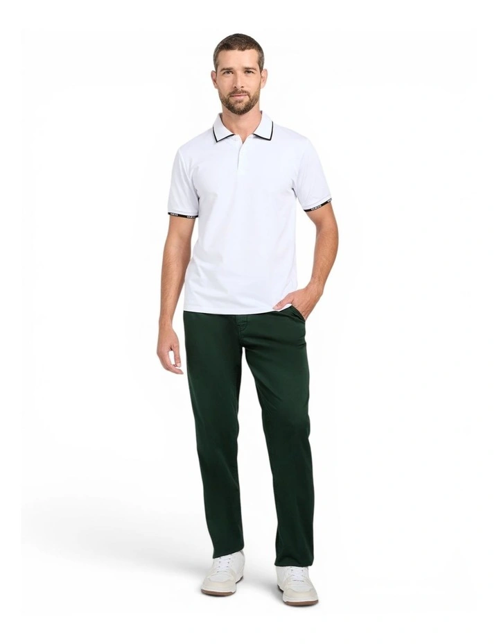 Mid Rise Angels Chino Pants in Green image 2