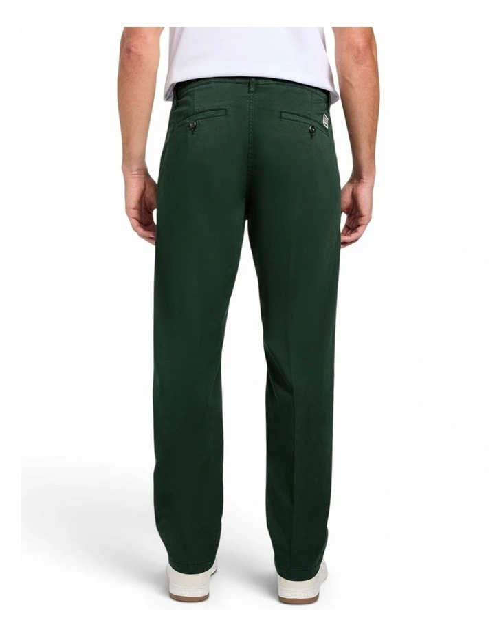 Mid Rise Angels Chino Pants in Green image 3