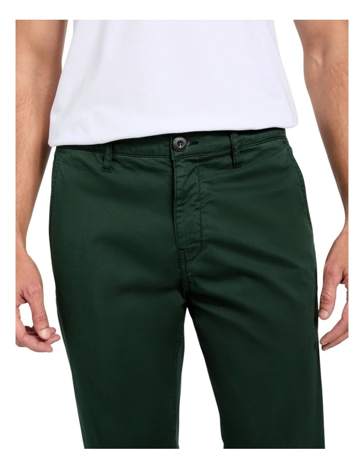 Mid Rise Angels Chino Pants in Green image 4