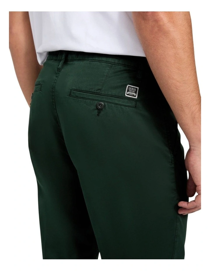 Mid Rise Angels Chino Pants in Green image 5