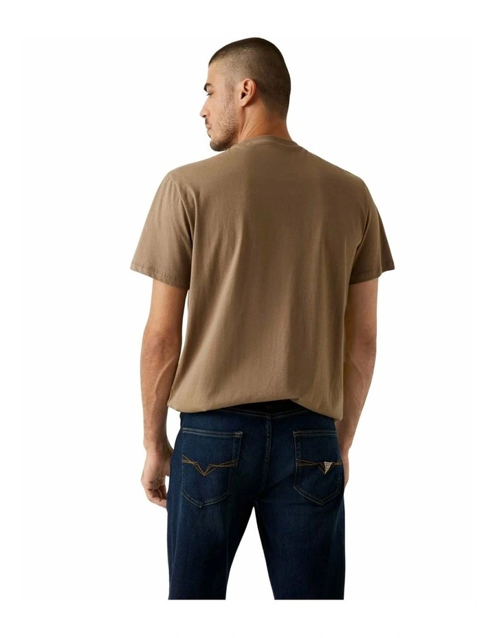 Triangle Logo T-shirt in Brown image 2