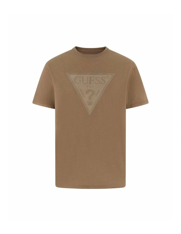 Triangle Logo T-shirt in Brown image 4