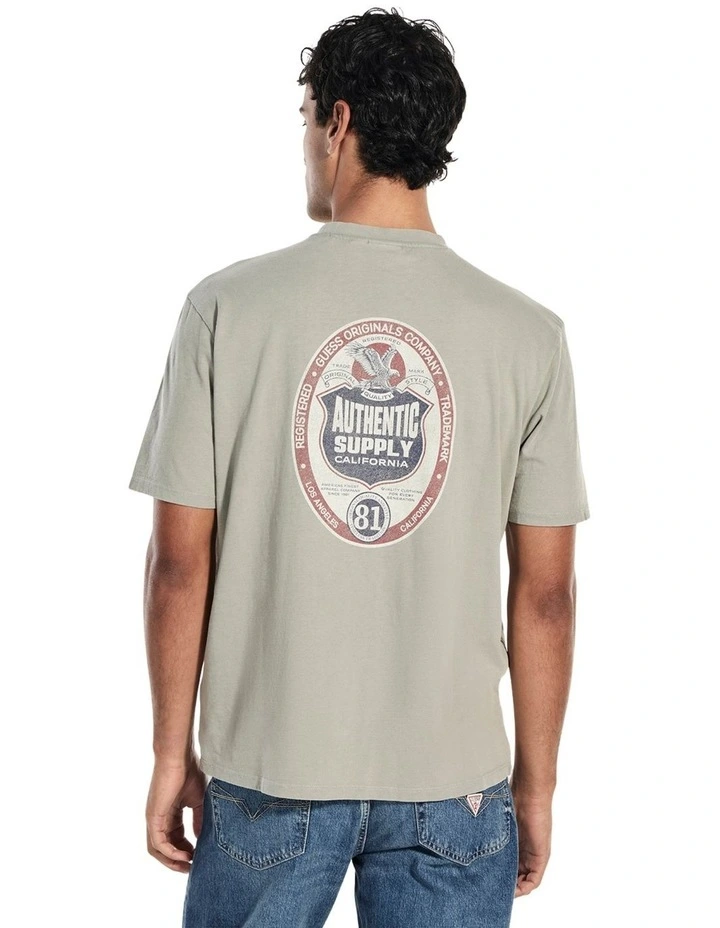 Originals Authentic Supply T-shirt in Green image 2