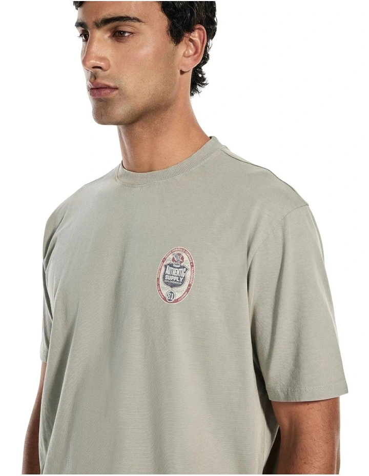 Originals Authentic Supply T-shirt in Green image 5