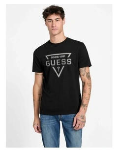 Basic Painted Triangle T-shirt in Black